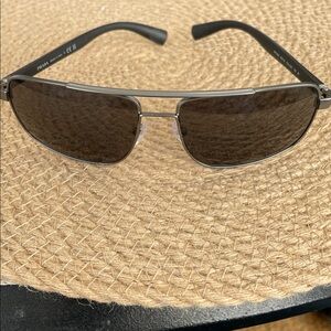 Prada Black and Silver Sunglasses